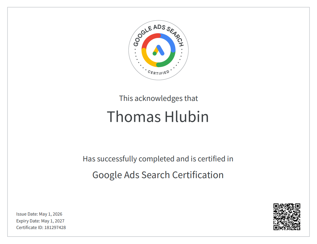 Google Ads Search Certification